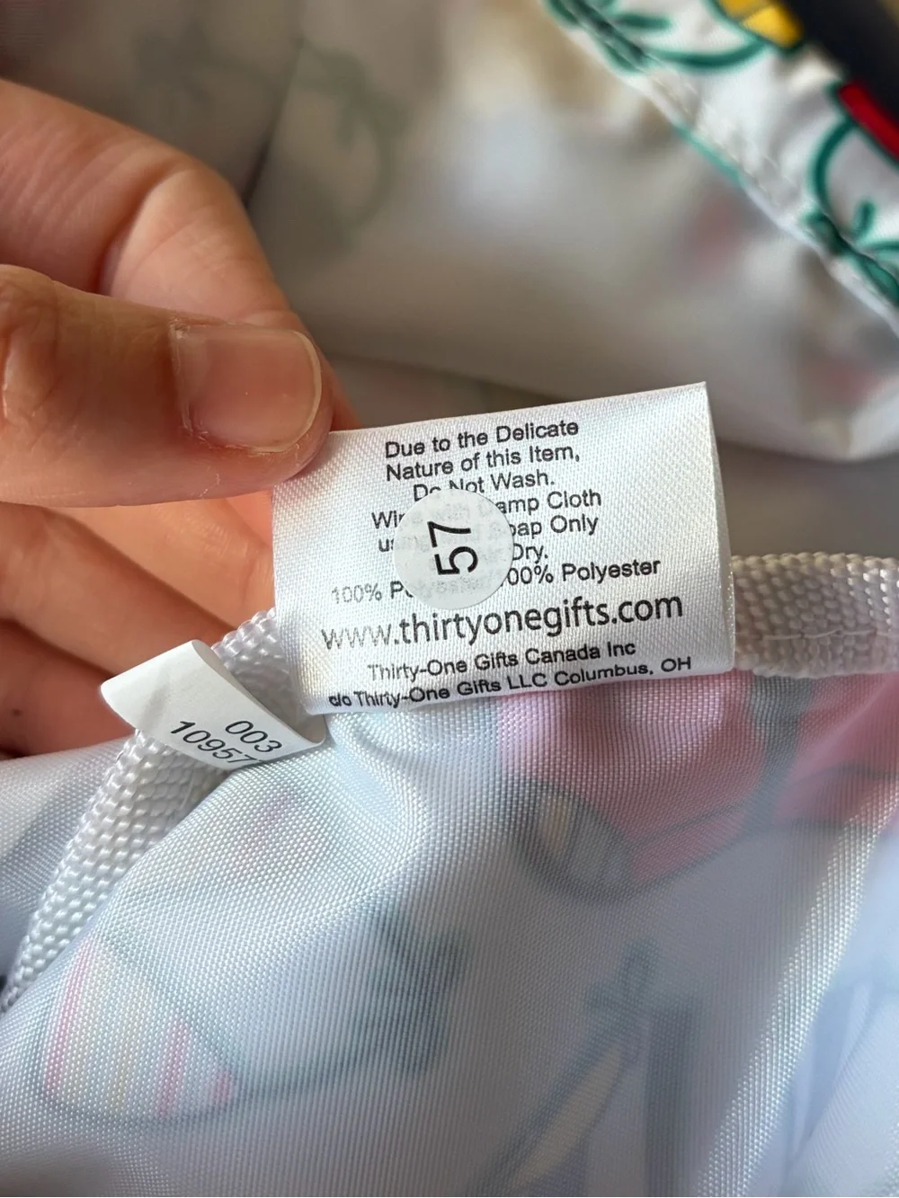 Thirty-one ‘Sweet Suits’ Swimsuit Patterned Drawstring Cinch Sac Bag